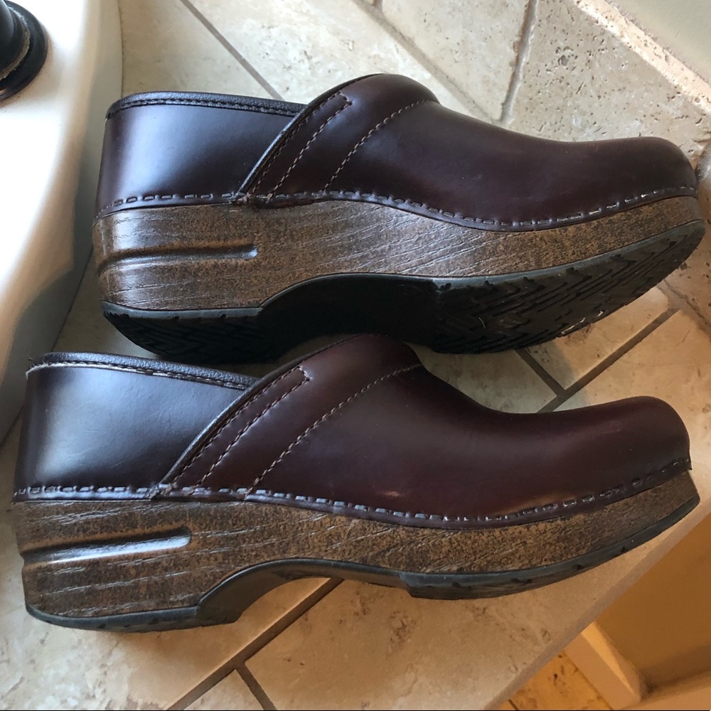 Dansko leather clogs